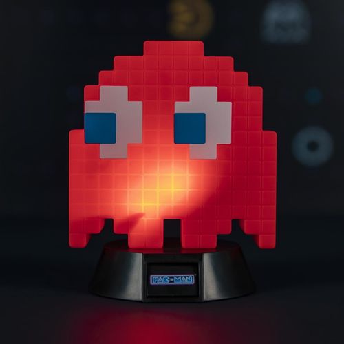 Lampara paladone icon pac - man blinky fanstasmita