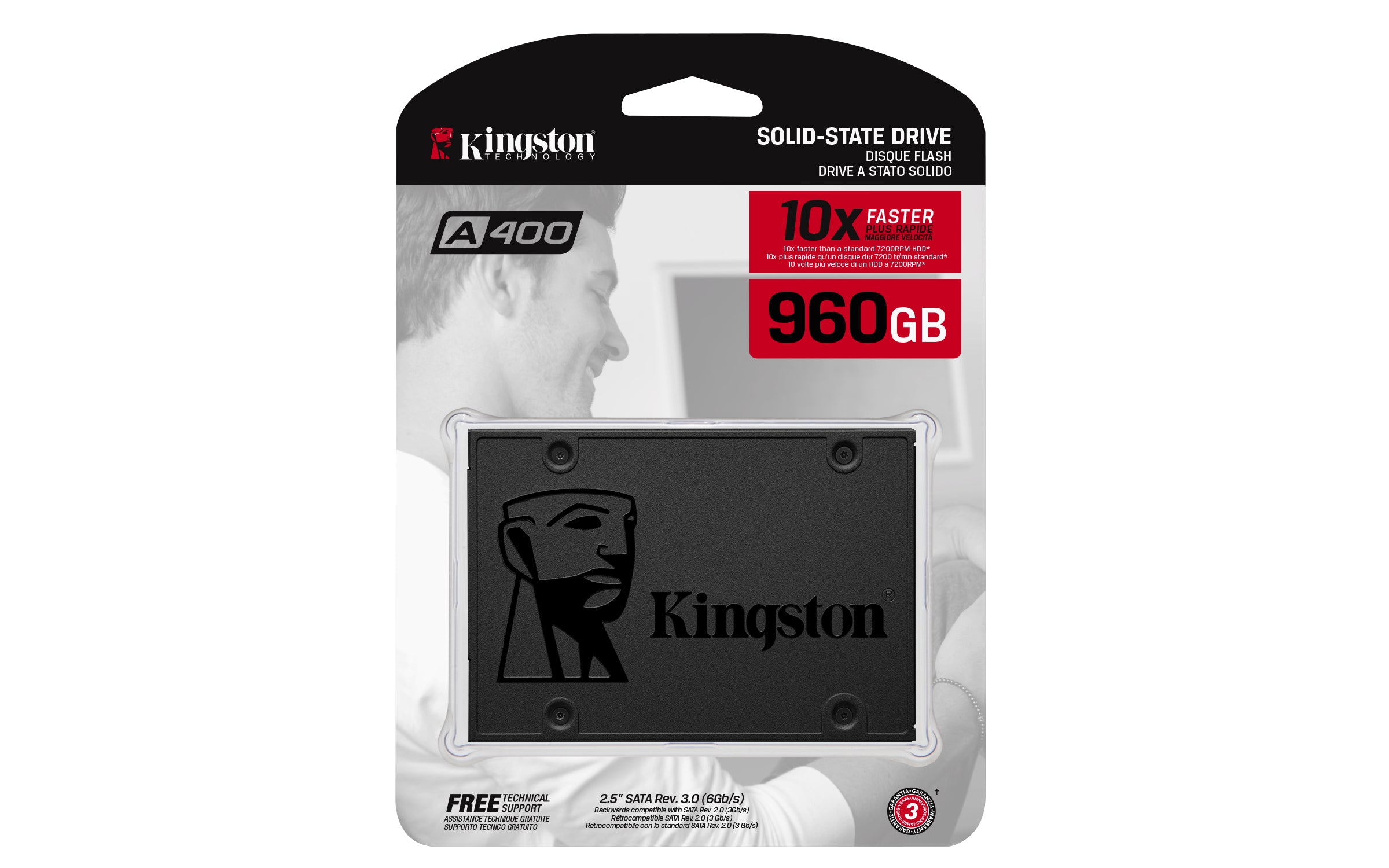 Disco duro interno ssd kingston ssd now a400 960gb  1tb 2.5pulgadas sata 6gb - s