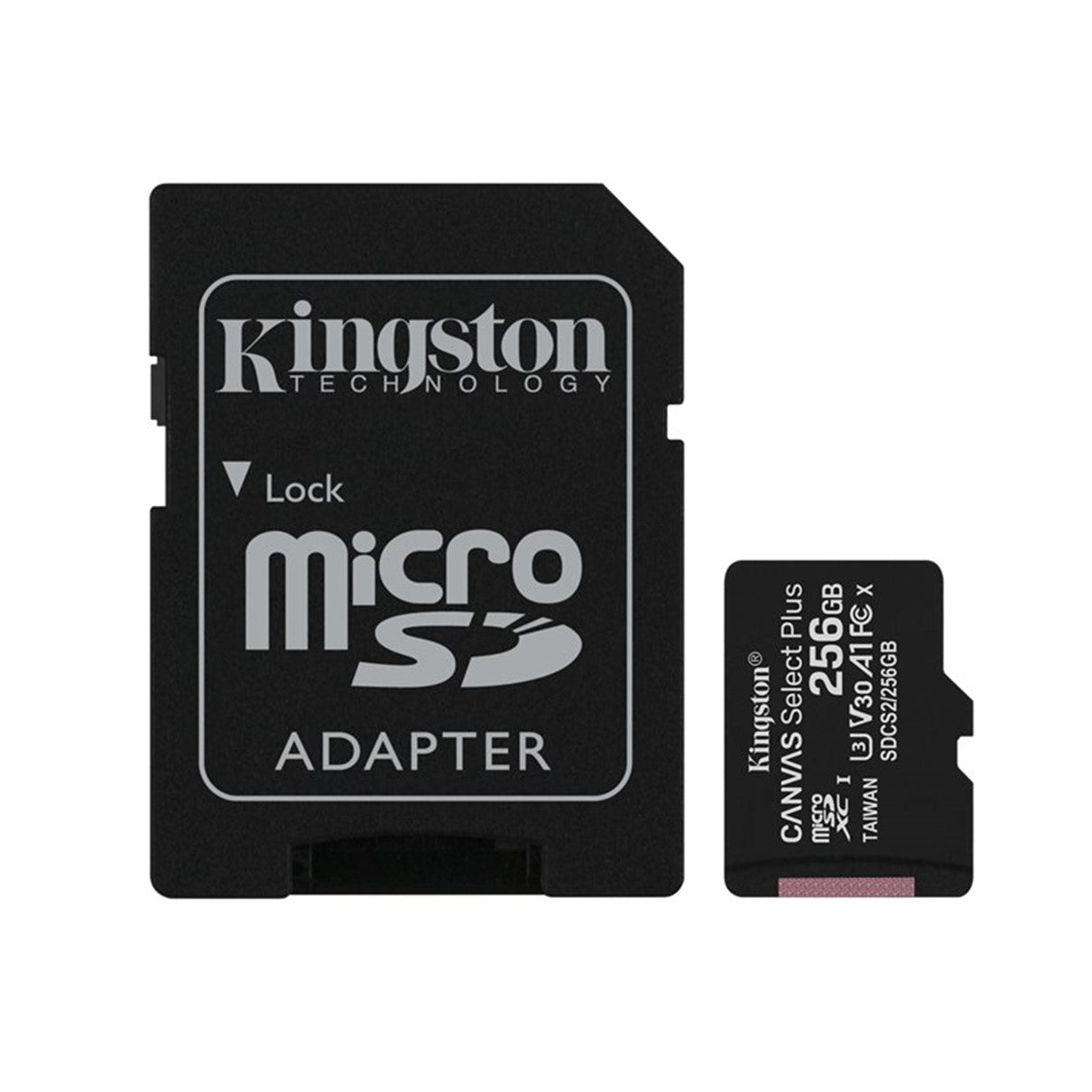 Tarjeta memoria micro secure digital sd hc 256gb kingston canvas select plus clase 10 uhs - 1 + adaptador sd