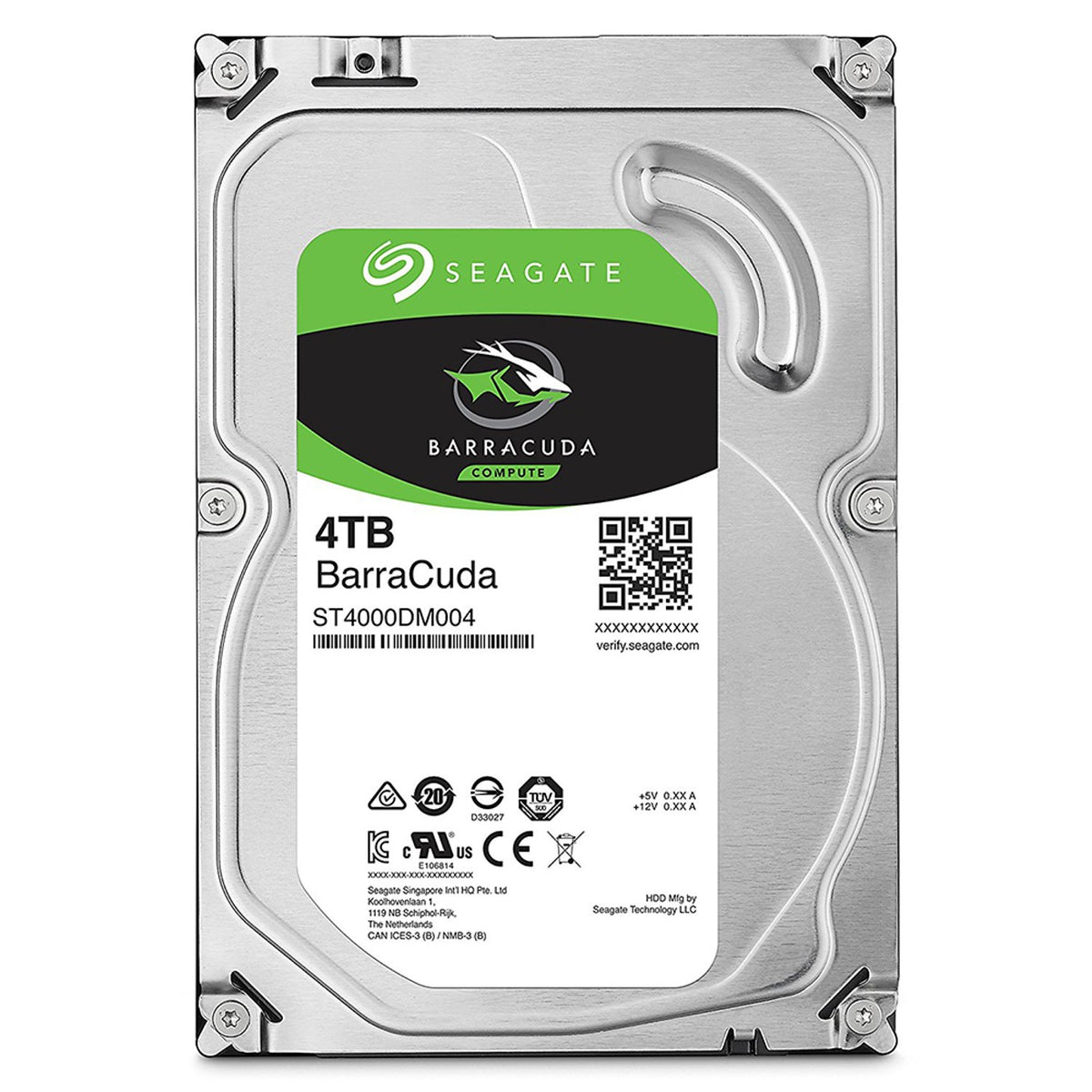 Disco duro interno hdd seagate barracuda st4000dm004 4tb 3.5pulgadas 5900rpm -  256mb -  sata 6gb - s