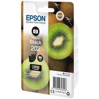 Cartucho tinta epson c13t02f14010 singlepack foto negro 202 claria premium ink xp - 6000 - xp - 6005 - kiwi