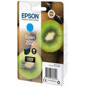 Cartucho tinta epson c13t02f24010 singlepack cian 202 claria premium ink xp - 6000 - xp - 6005 - kiwi