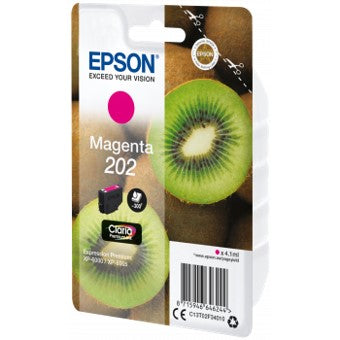 Cartucho tinta epson c13t02f34010 singlepack magenta 202 claria premium ink xp - 6000 - xp - 6005 - kiwi