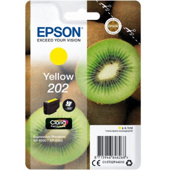 Cartucho tinta epson c13t02f44010 singlepack amarillo 202 claria premium ink xp - 6000 - xp - 6005 - kiwi