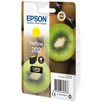 Cartucho tinta epson c13t02f44010 singlepack amarillo 202 claria premium ink xp - 6000 - xp - 6005 - kiwi