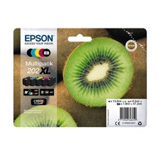 Multipack cartucho tinta epson 202xl c13t02g74010 5 colores claria kiwi