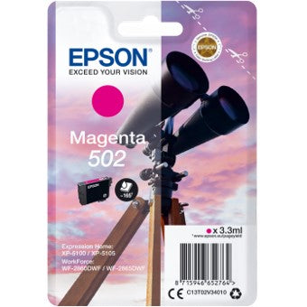 Cartucho tinta epson t02v340 502 magenta ink