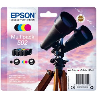 Multipack tinta epson 502 c13t02v64010 negro cian magenta amarillo ink