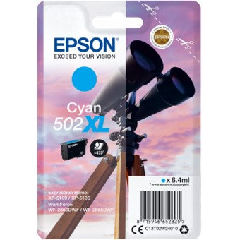 Cartucho tinta epson t02w240 502xl cian ink