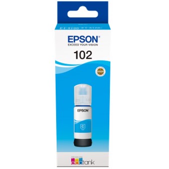 Cartucho tinta epson c13t03r240 102 ecotank cian ink et - 2700 - et - 2750 - et - 3700 - et - 3750 - et4750