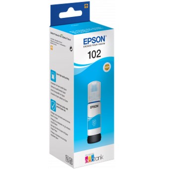 Cartucho tinta epson c13t03r240 102 ecotank cian ink et - 2700 - et - 2750 - et - 3700 - et - 3750 - et4750