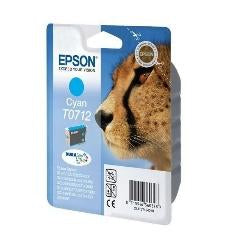 Cartucho tinta epson c13t07124012 cian 7ml stylus d78 - 92 -  120 -  dx40x0 -  44x0 -  50x0 -  60x0 -  74x0 -  84x0 -  7000f -  guepardo