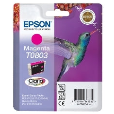 Cartucho tinta epson t0803 magenta 7.4ml stylus photo r265 -  285 -  360 -  rx560 -  585 -  685 -  colibri