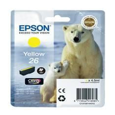 Cartucho tinta epson t261440 amarillo xp - 600 - 605 - 700 - 800 -  oso polar