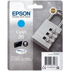 Cartucho tinta epson c13t35824010 cian durabrite ultra ink 35 -  650 paginas candado