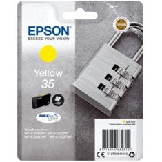 Cartucho tinta epson c13t35844010 amarillo durabrite ultra ink 35 -  650 paginas - candado