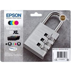 Multipack tinta epson c13t35964010 multicolor xl -  2600 paginas negro -  1900 paginas cian -  1900 paginas magenta -  1900 paginas amarillo - candado