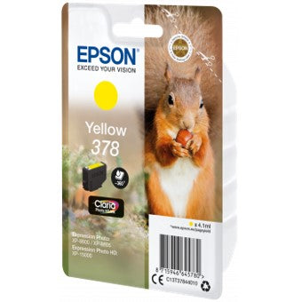 Cartucho tinta epson c13t37844010 singlepack amarillo 378 claria photo hd ink xp - 8500 ardilla