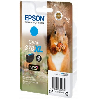 Cartucho tinta epson c13t37924010 singlepack cian 378xl claria photo hd ink ardilla