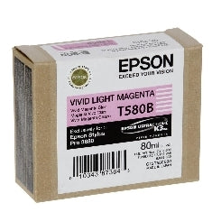 Cartucho tinta epson t580b magenta vivo claro 80ml stylus pro 3880