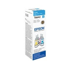 Cartucho ecotank epson 664 t664240 70ml l355 - l555 cyan