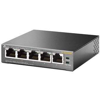 Switch 5 puertos 10 - 100 - 1000 4 ptos poe 56w tp - link