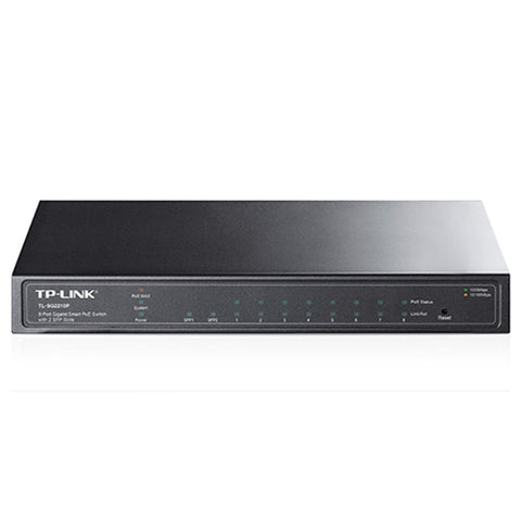 Swicht 8 puertos 10 - 100 - 1000 + 2 ptos spf poe 53w tp - link