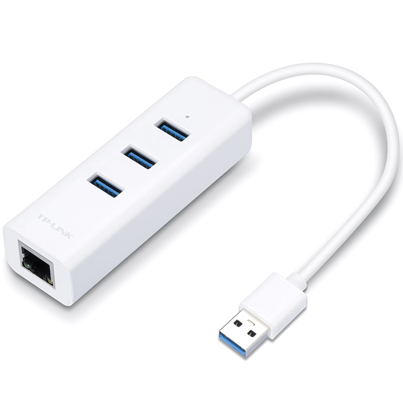 Adaptador usb a ethernet gigabit + hub de 3 puertos usb 3.0 tp link