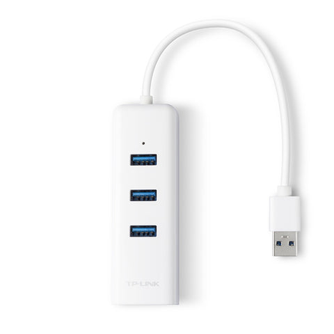 Adaptador usb a ethernet gigabit + hub de 3 puertos usb 3.0 tp link