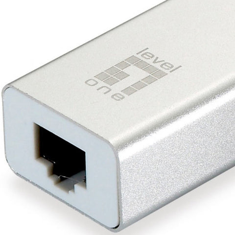 Adaptador usb 3.0 level one a gigabit ethernet rj45 + hub 3.0 3 puertos