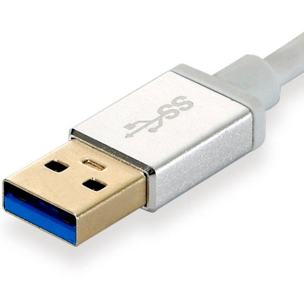 Adaptador usb 3.0 level one a gigabit ethernet rj45 + hub 3.0 3 puertos