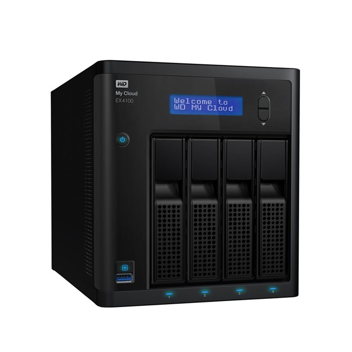 Servidor nas wd western digital my cloud ex4100 2gb ram 4 bahias raid ethernet gigabit