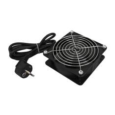 Ventilador para rack wp 220v -  120x120x38mm enchufe eschuko 2m.